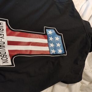 Harley-Davidson Black Jacket with Patriotic Emblem
